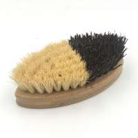 Eco-Friendly Two Tone Bristles Body Scrub Bamboo Bath Brush For Body/Fruits/Vegetables